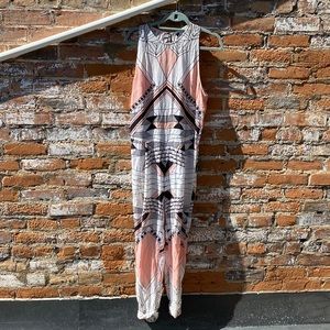 Free People Maurie & Eve jumpsuit size M pink black and white
